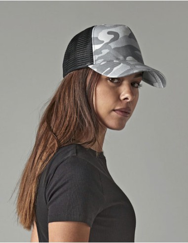 BEE-B694-Camo Snapback Trucker